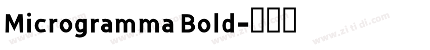 Microgramma Bold字体转换